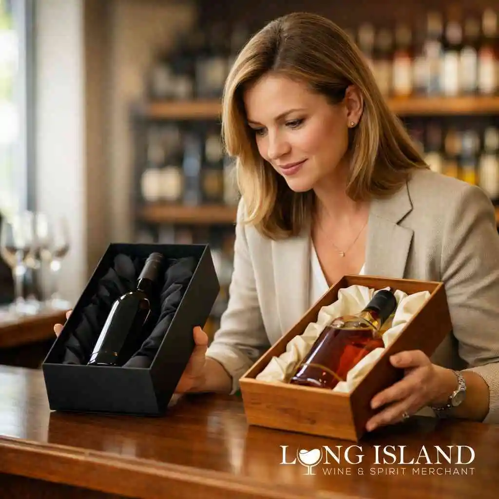 What to know about pairing bottle style with the recipient using Long Island wine and spirits gift boxes — Long Island A