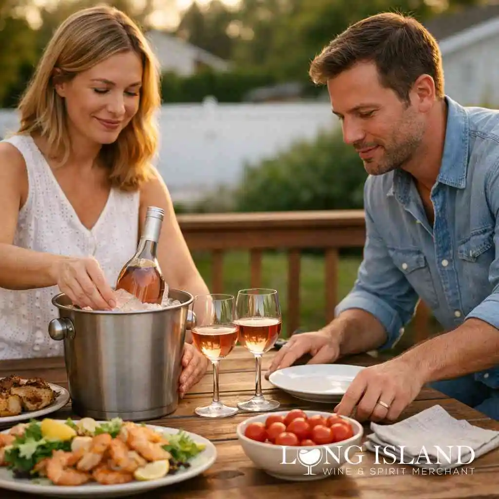 When a chilled red beats a bold cabernet for patio dinner wine choices — Long Island Alcohol Store