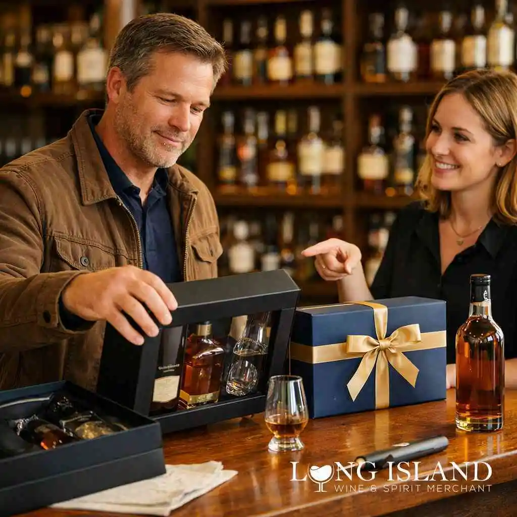 Where gift sets for whiskey and bottle engraving add polish without overcomplicating the order — Long Island Alcohol Sto