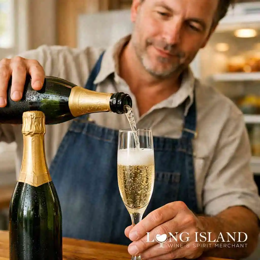 Why upright champagne storage is usually the smarter move for unopened sparkling wine — Long Island Alcohol Store